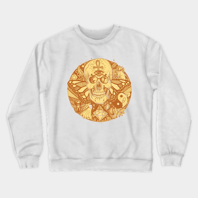 Terracotta Skull Circle of Humanity Crewneck Sweatshirt by kenallouis